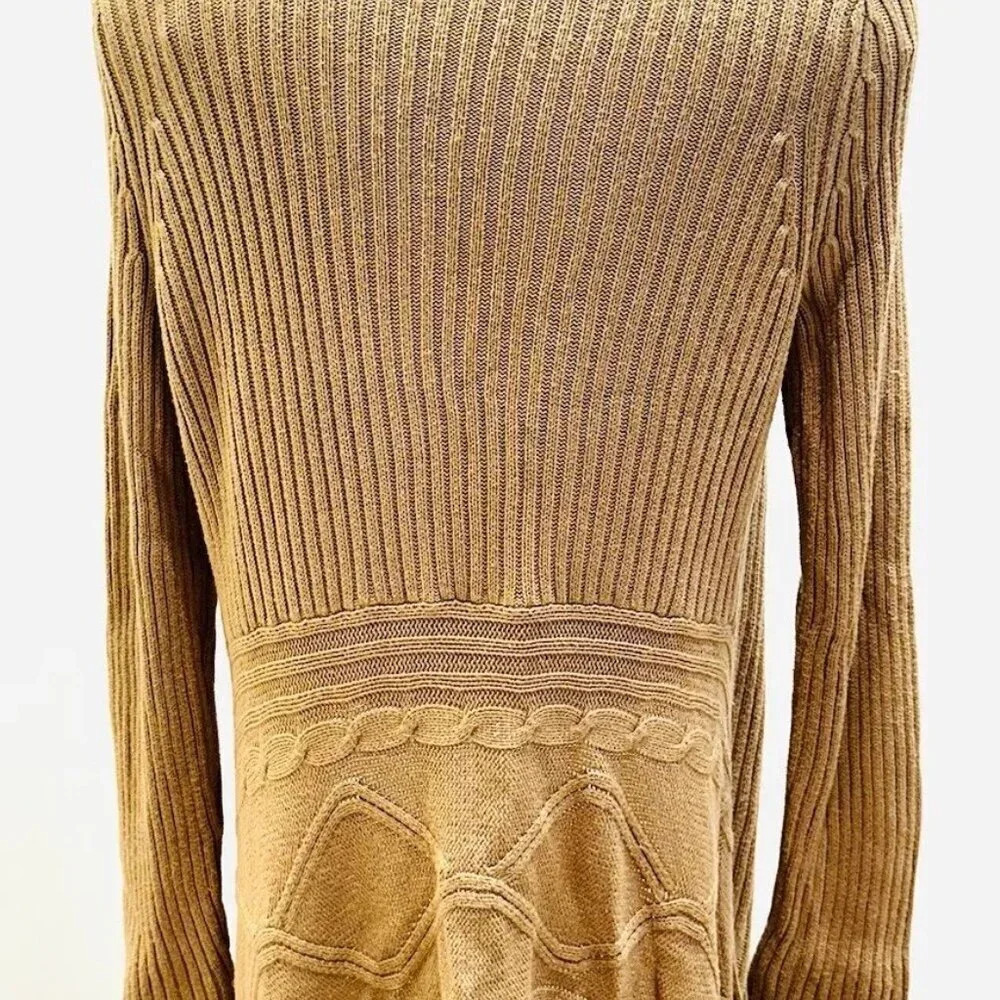 MERONA Women Long Sleeve Open Front Brown Casual Cardigan Sweater Size Small - Picture 8 of 15